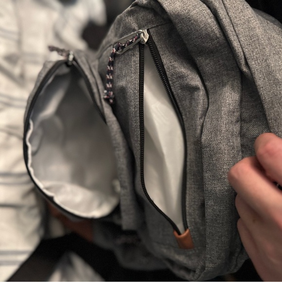 JanSport Gray and Brown Men's Backpack - Picture 4 of 4